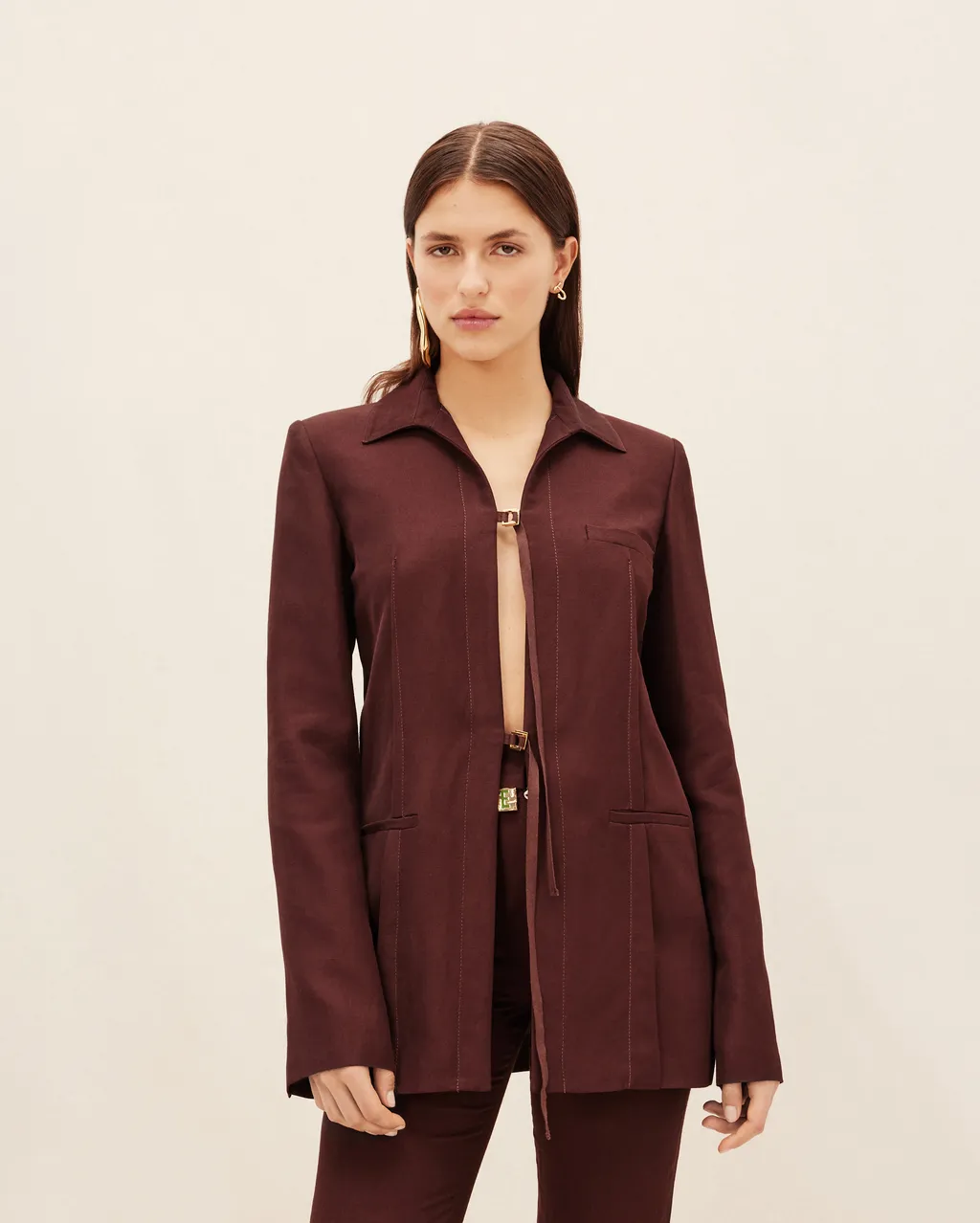 La Veste Amaro Crepe Blazer