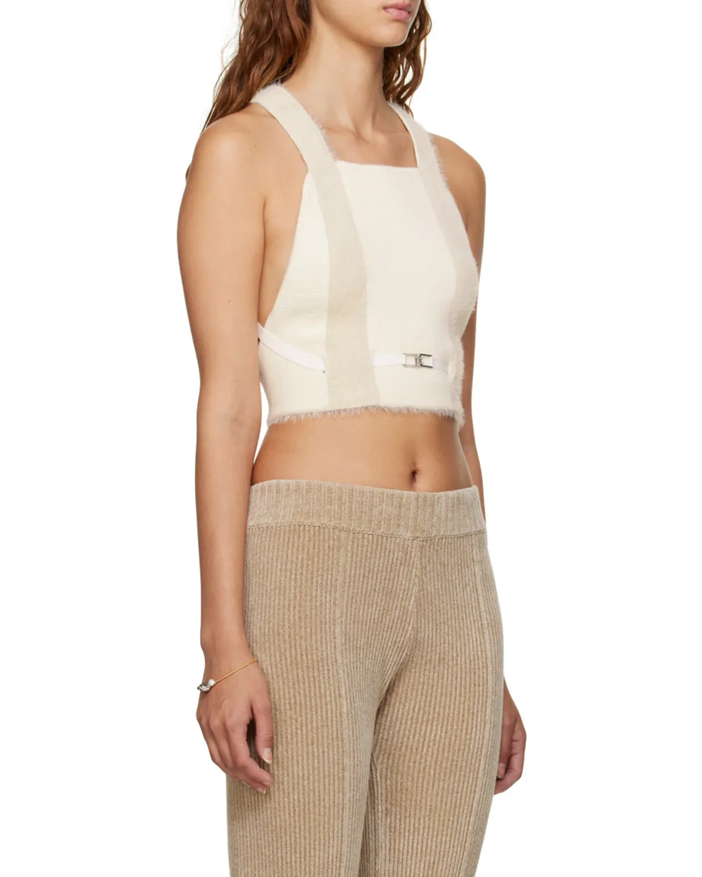 Cropped Knitted Tank Top
