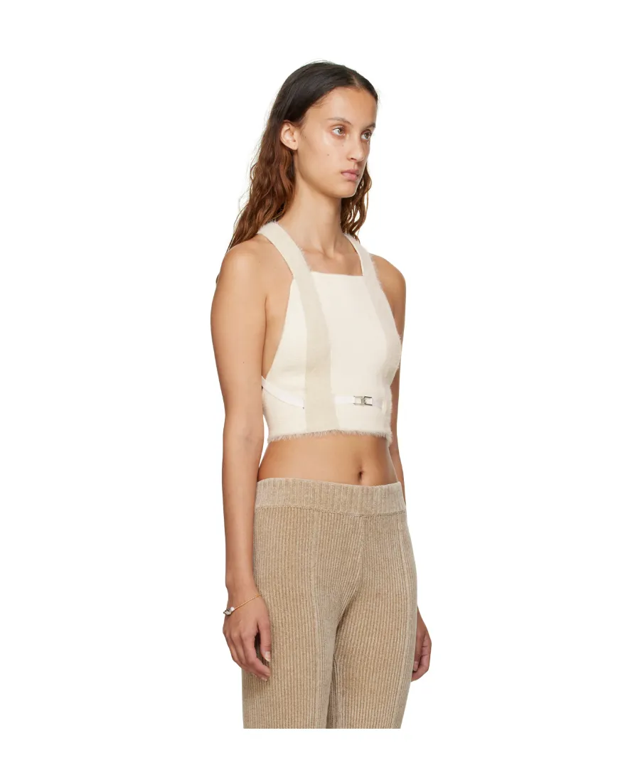 Cropped Knitted Tank Top