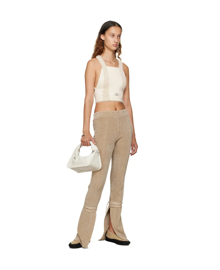 Cropped Knitted Tank Top