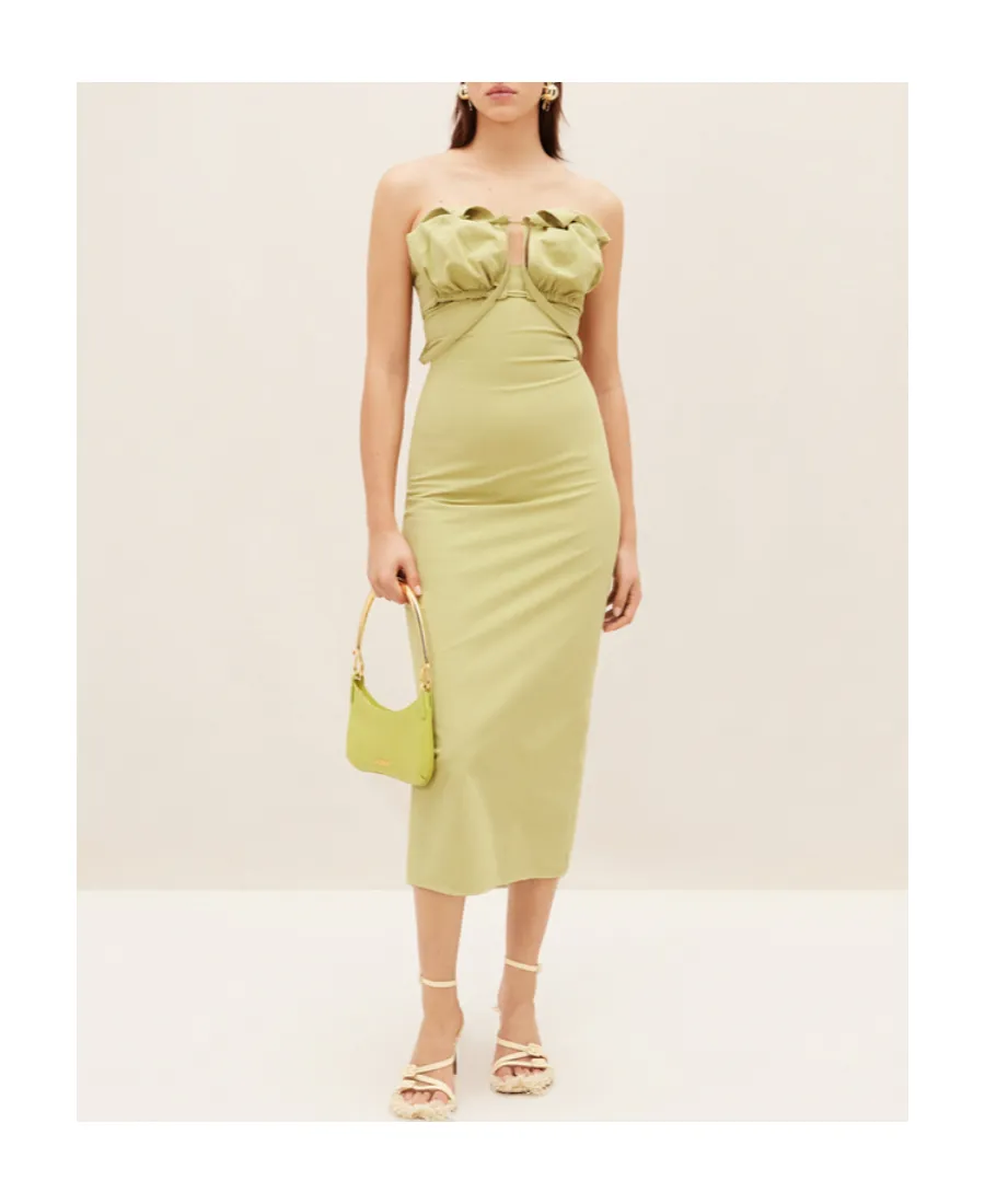 Strapless Cut-Out Detail Dress