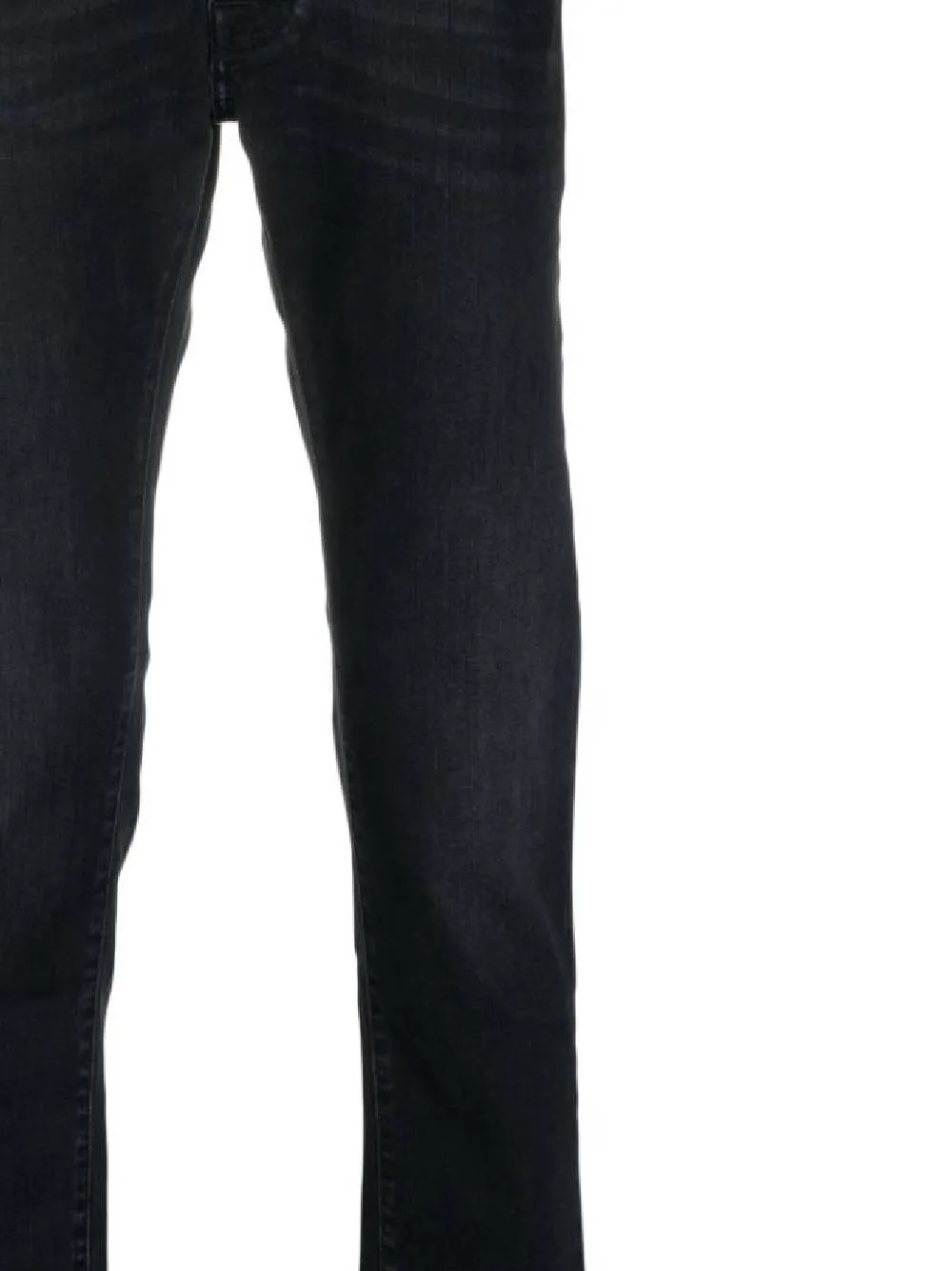 Logo Patch Low-Rise Jeans