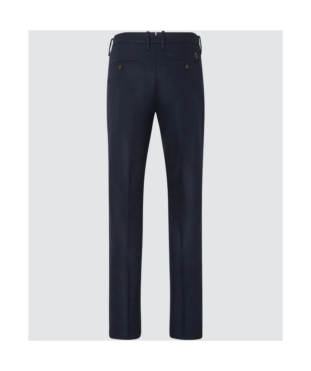Virgin Wool-Blend Trousers