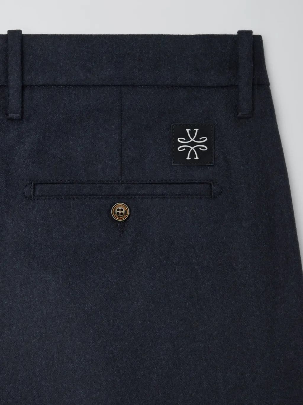 Virgin Wool-Blend Trousers