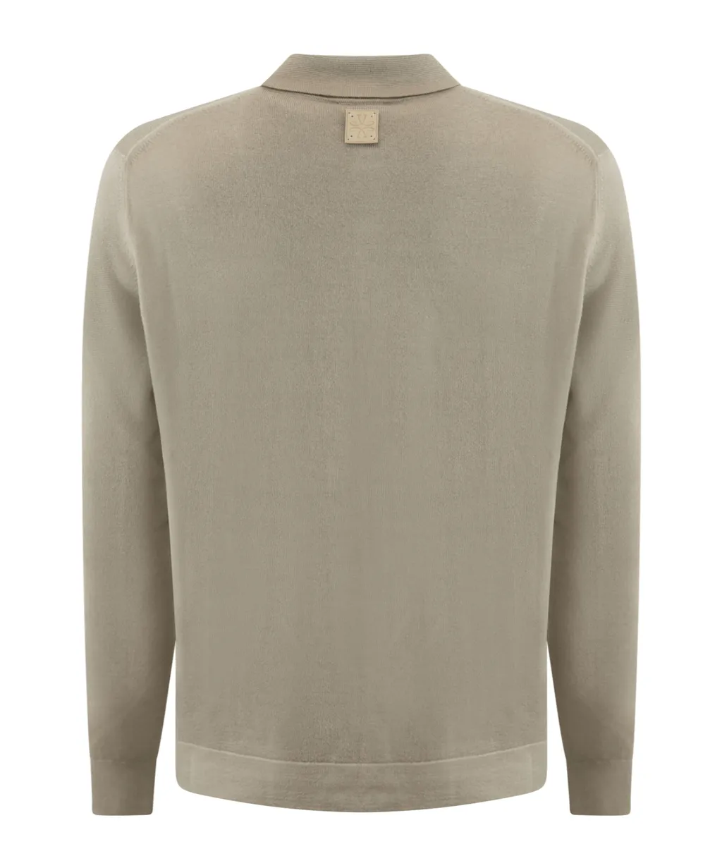 Long-Sleeved Knitted Shirt