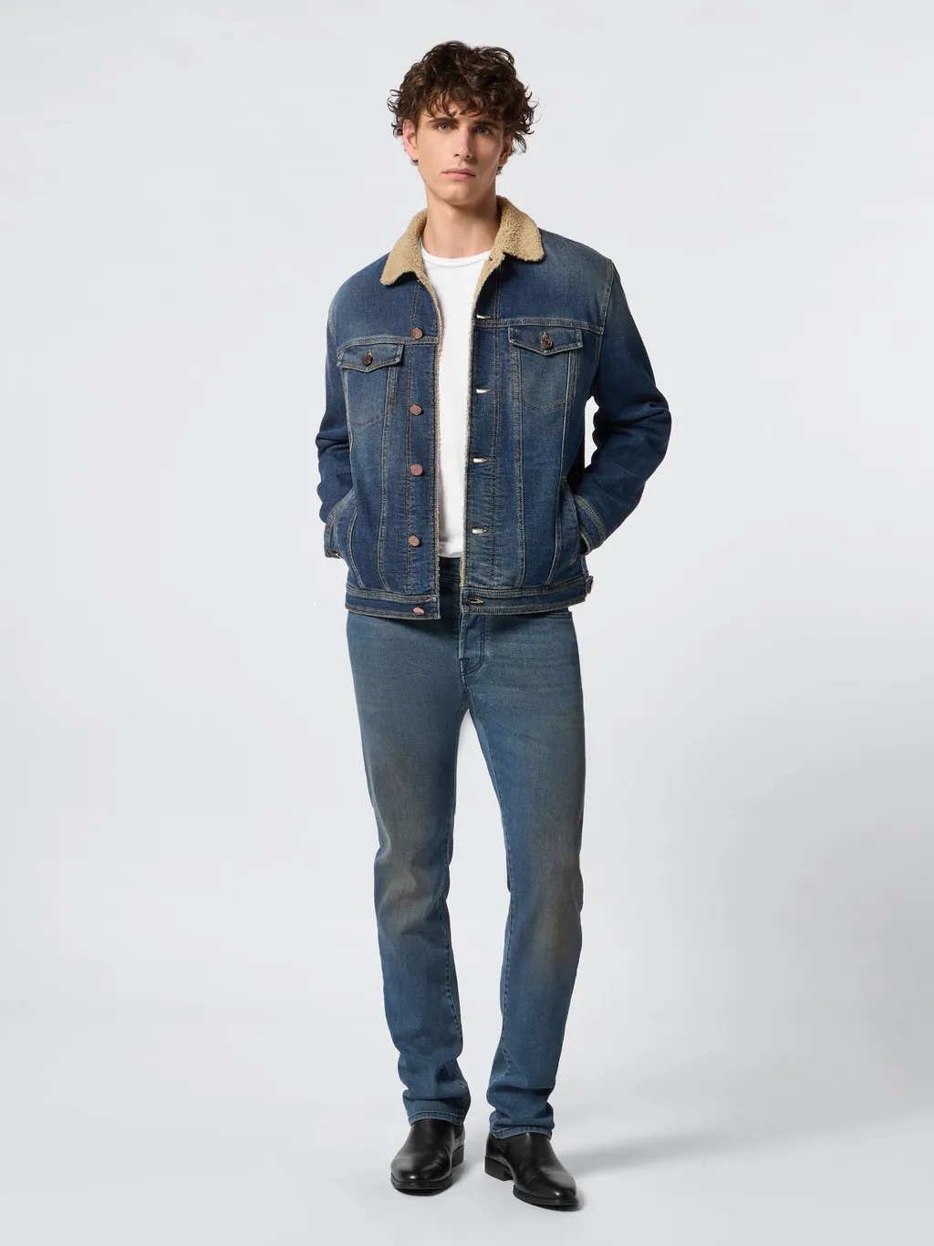 Sherpa Trucker Denim Jacket