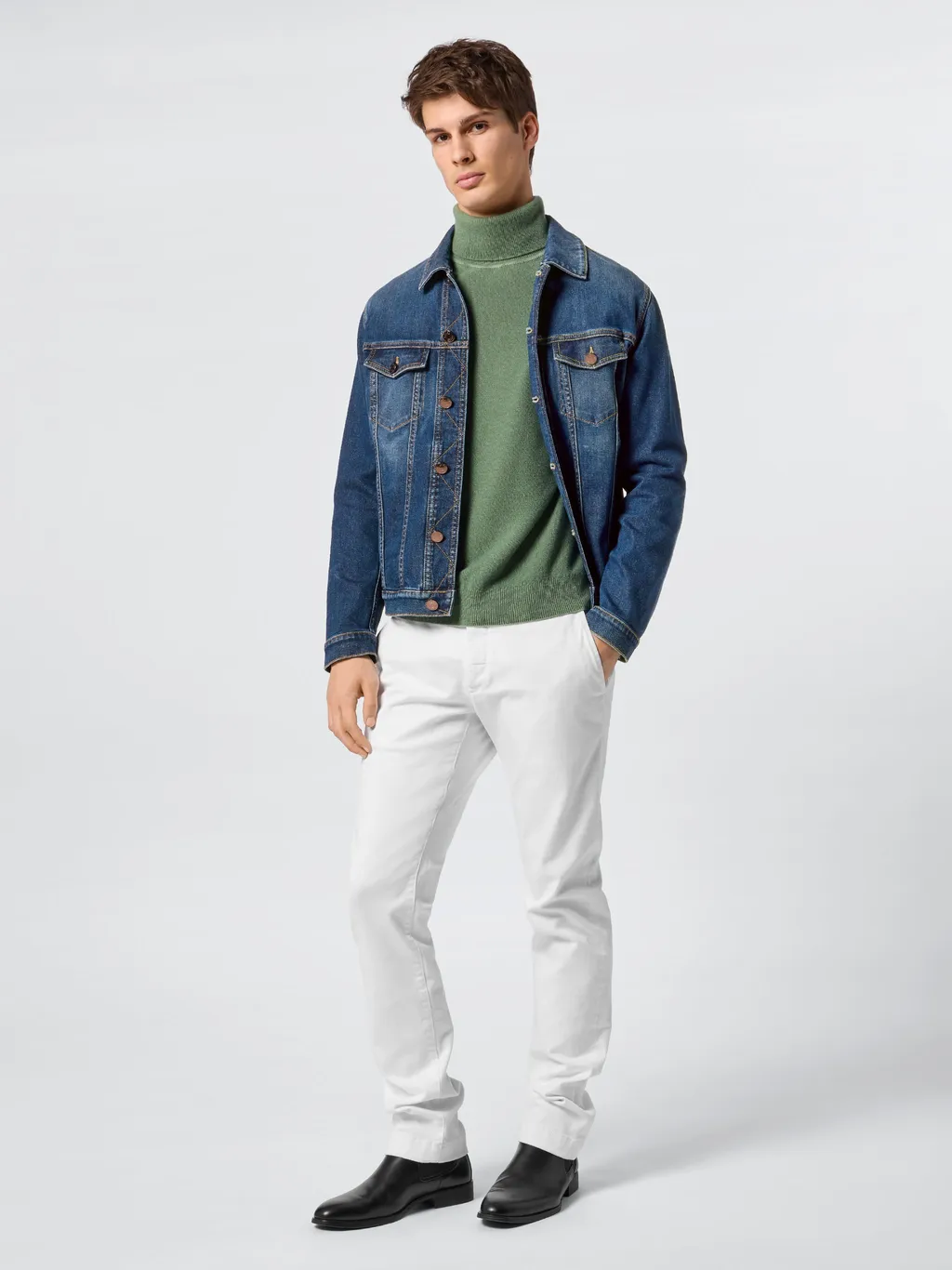 Logo-Patch Denim Jacket