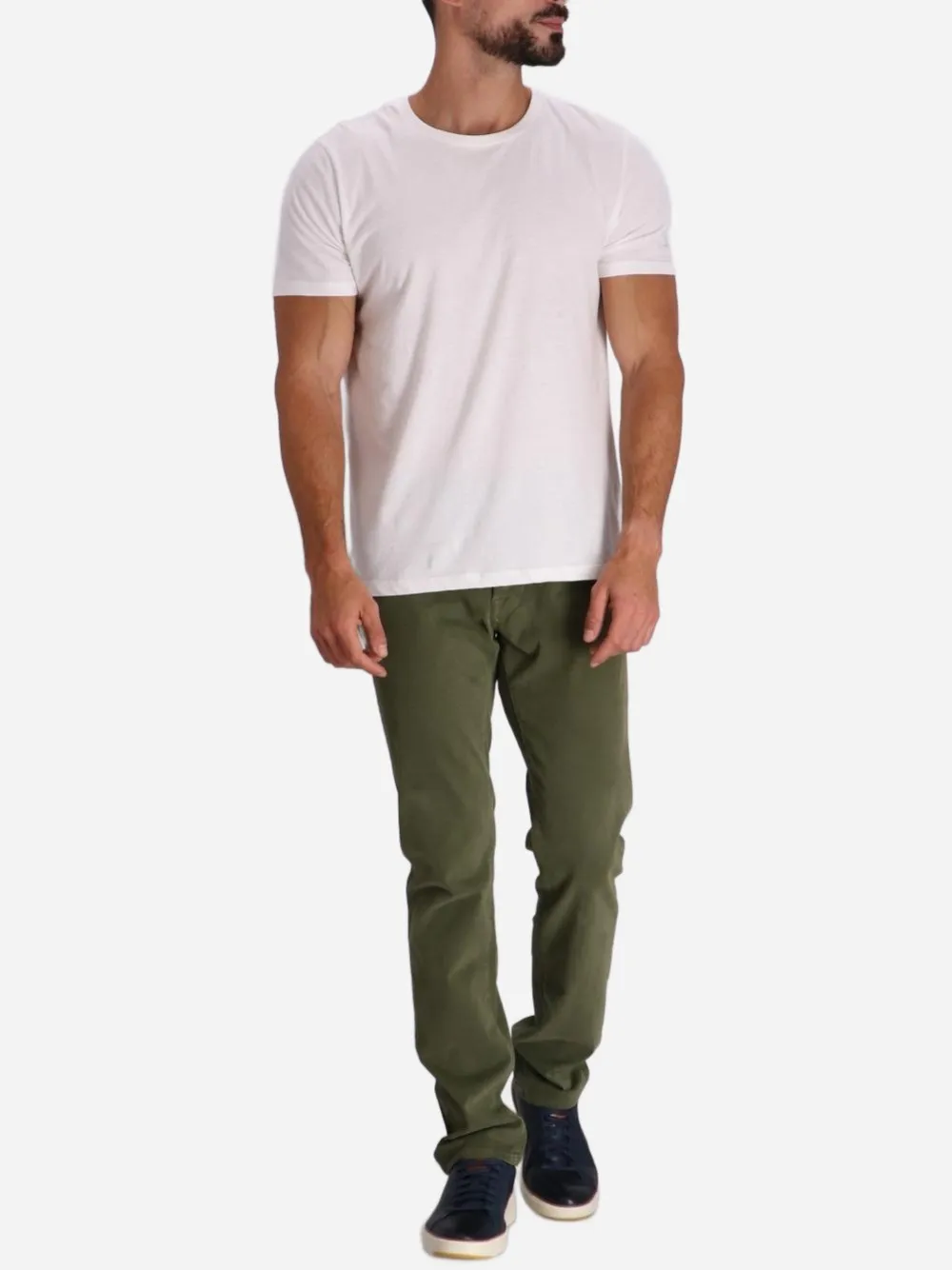 Logo-Patch Straight-Leg Jeans