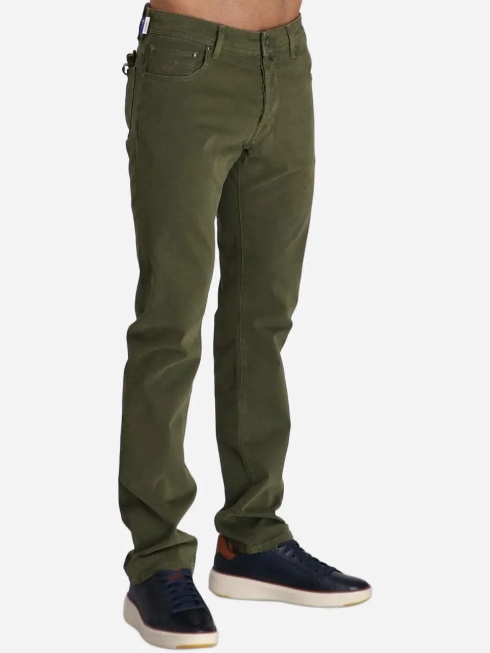 Logo-Patch Straight-Leg Jeans
