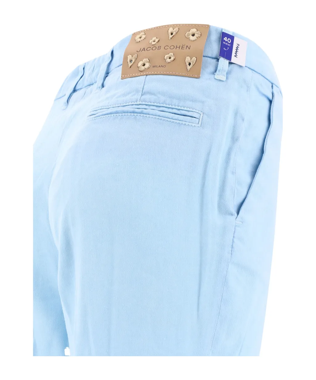 Pressed-Crease Straight-Leg Trousers