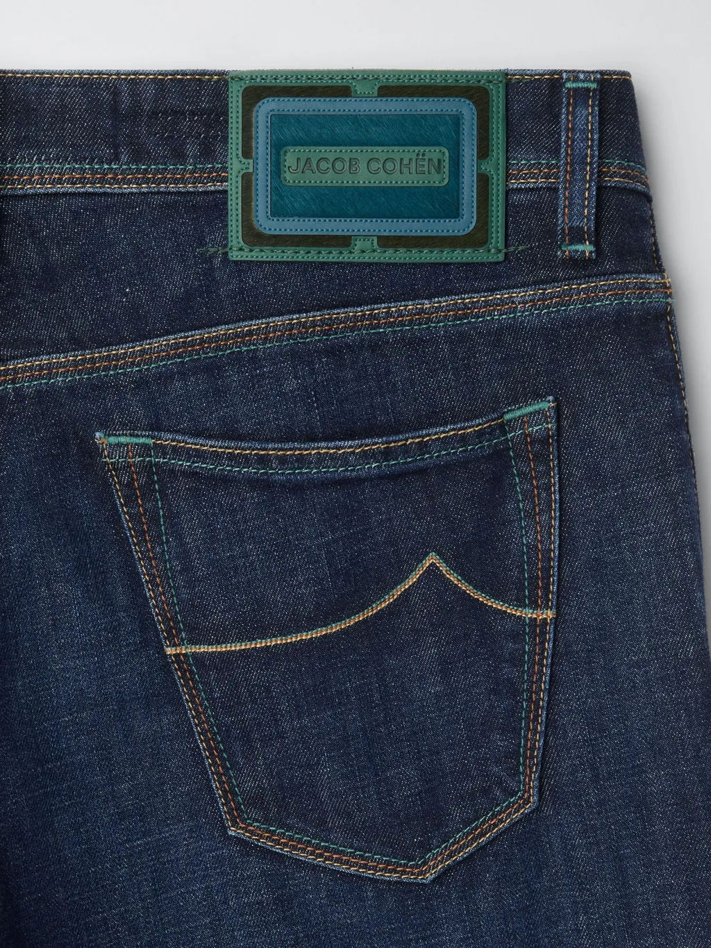 Logo Patch Straight-Leg Jeans