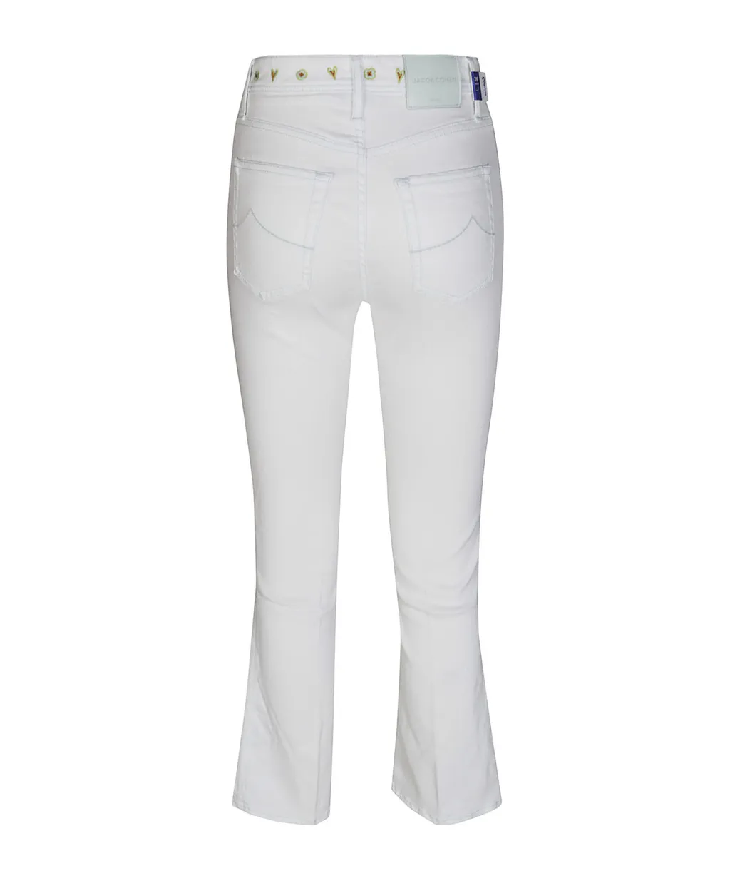 Logo Patch Flared Jeans
