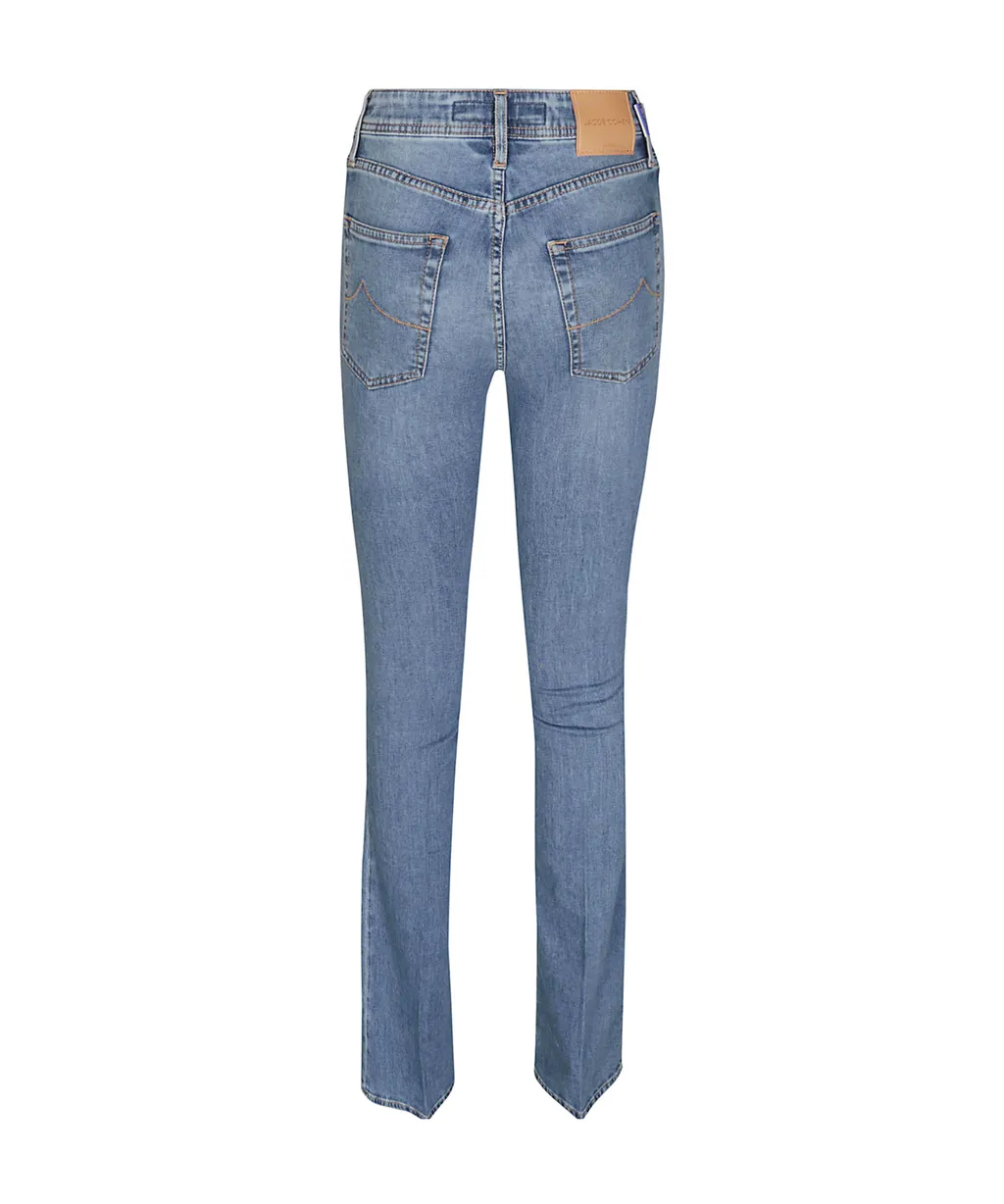 Logo Patch Bootcut Jeans