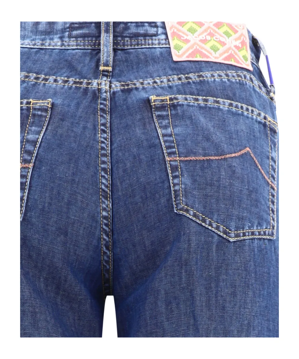 Logo-Patch Wide-Leg Jeans