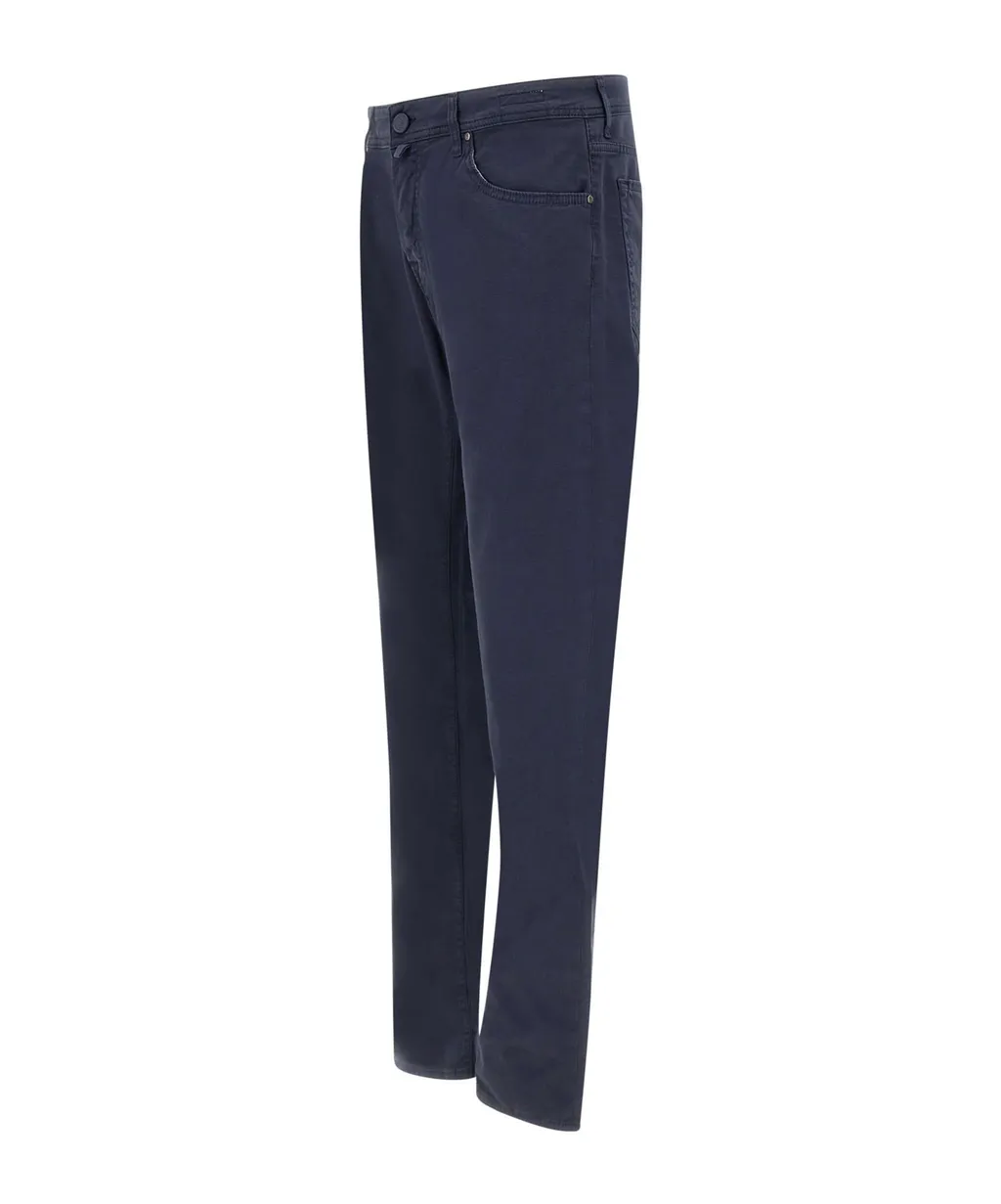 Logo-Patch Straight-Leg Trousers