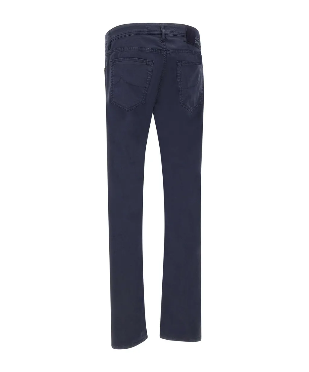 Logo-Patch Straight-Leg Trousers