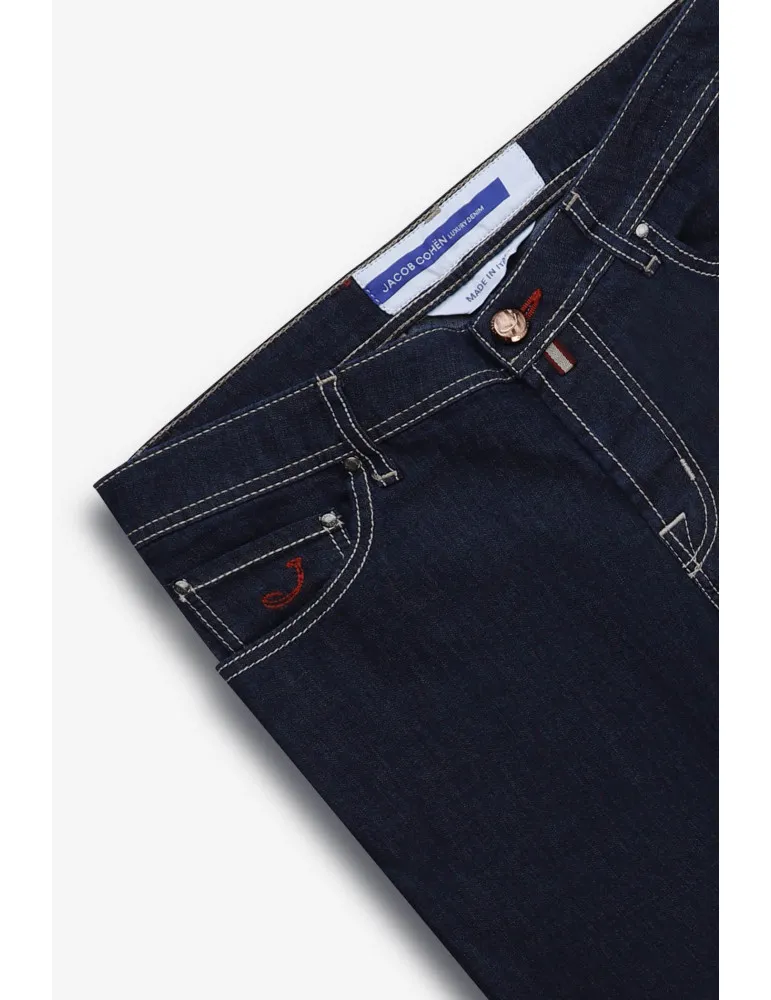 Logo Patch Straight-Leg Jeans