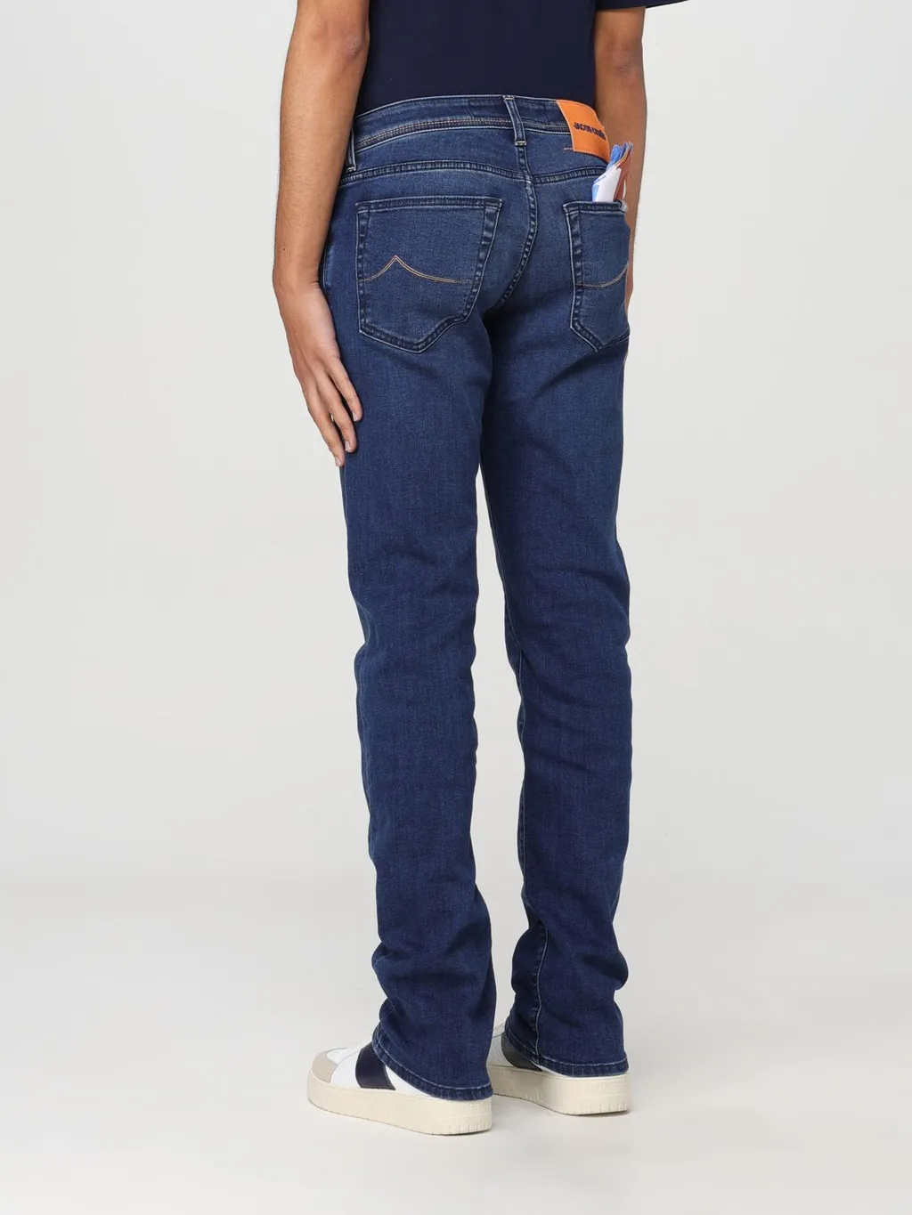 Logo Patch Mid-Rise Jeans