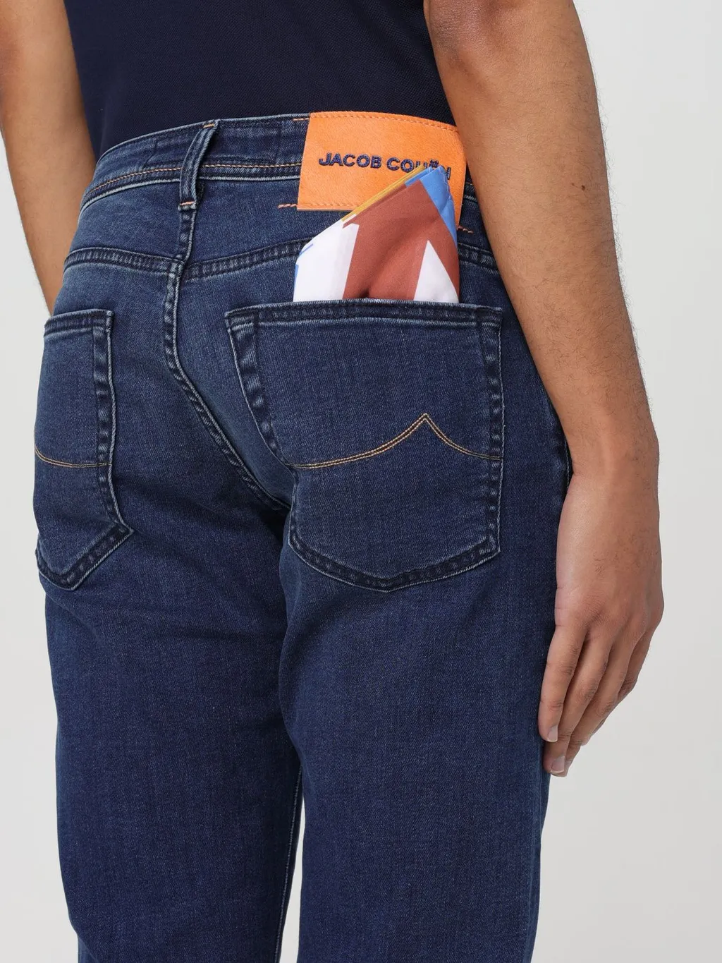 Logo Patch Mid-Rise Jeans