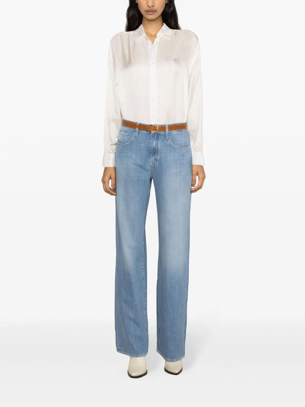 Hailey High-Rise Straight-Leg Jeans