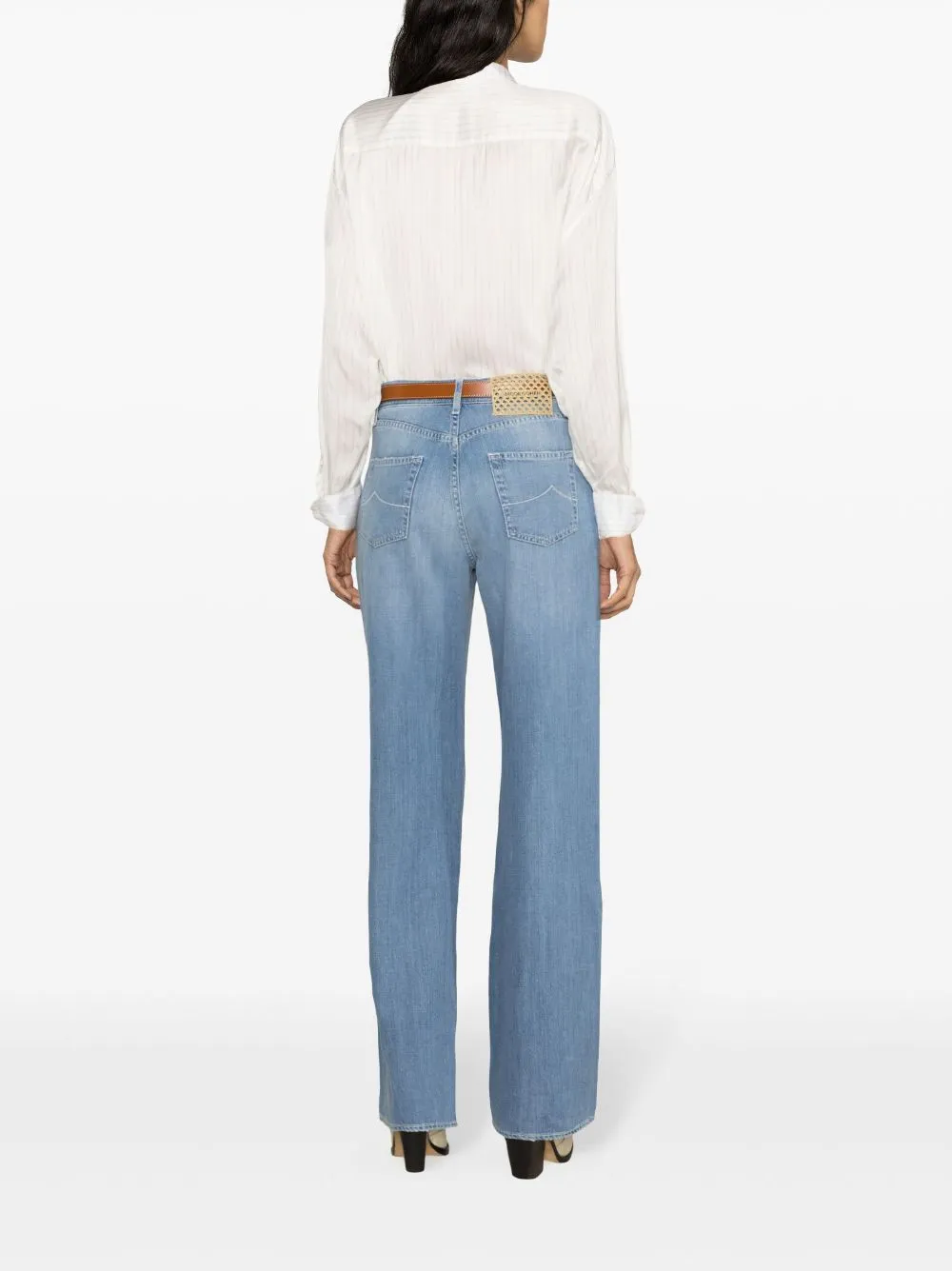 Hailey High-Rise Straight-Leg Jeans