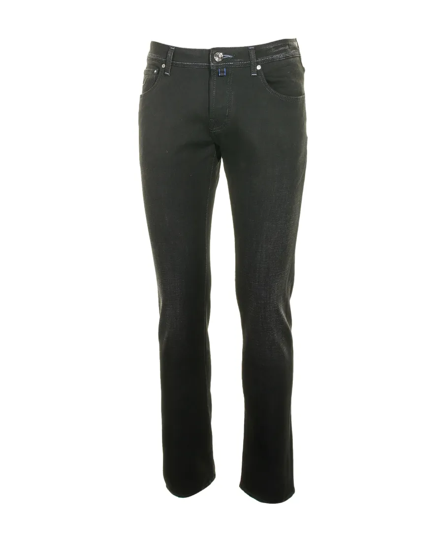 Logo Embroidered Low-Rise Jeans