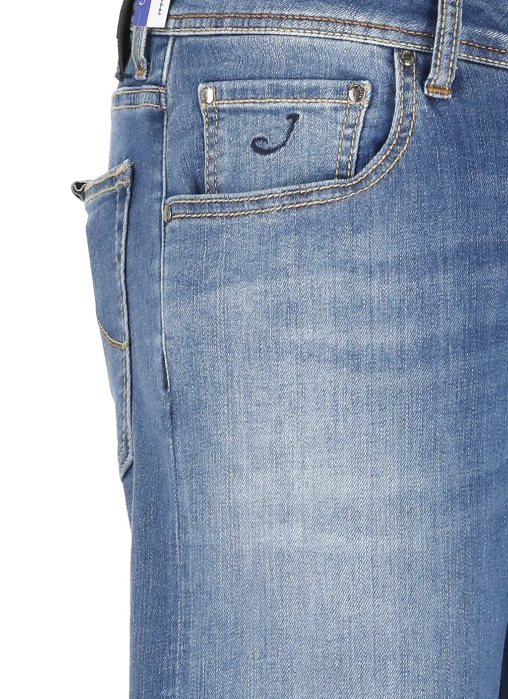 Nick Logo Patch Straight-Leg Jeans
