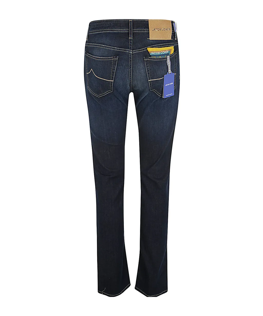 Bard Logo Embroidered Slim-Fit Jeans