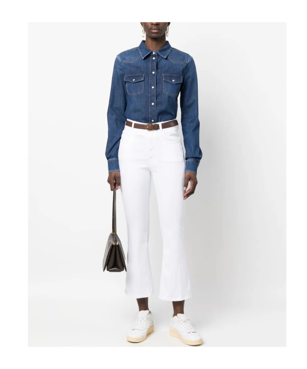Victoria Crop Flare Trousers