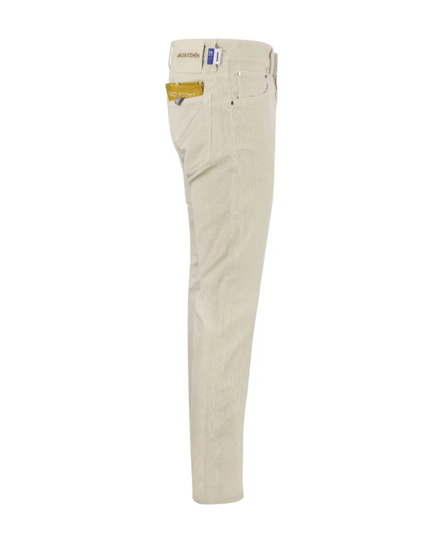Logo Patch Low-Rise Corduroy Trousers
