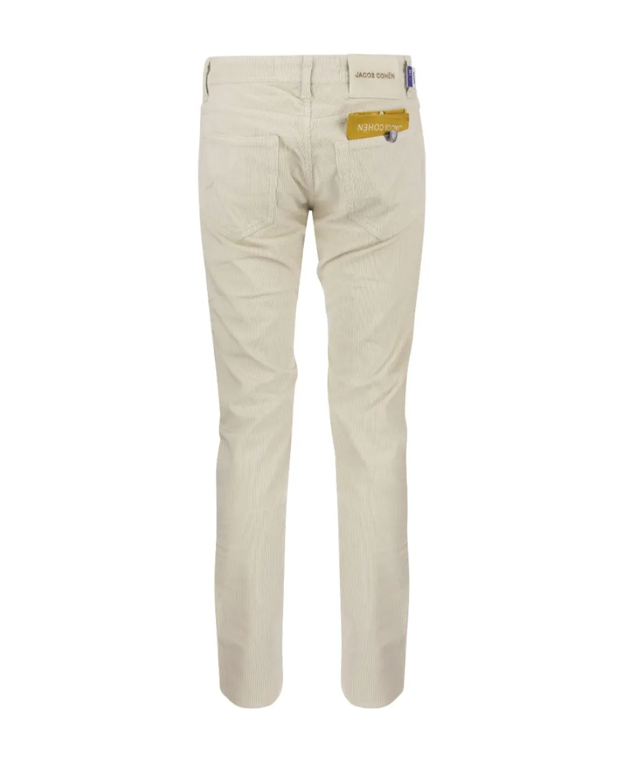 Logo Patch Low-Rise Corduroy Trousers