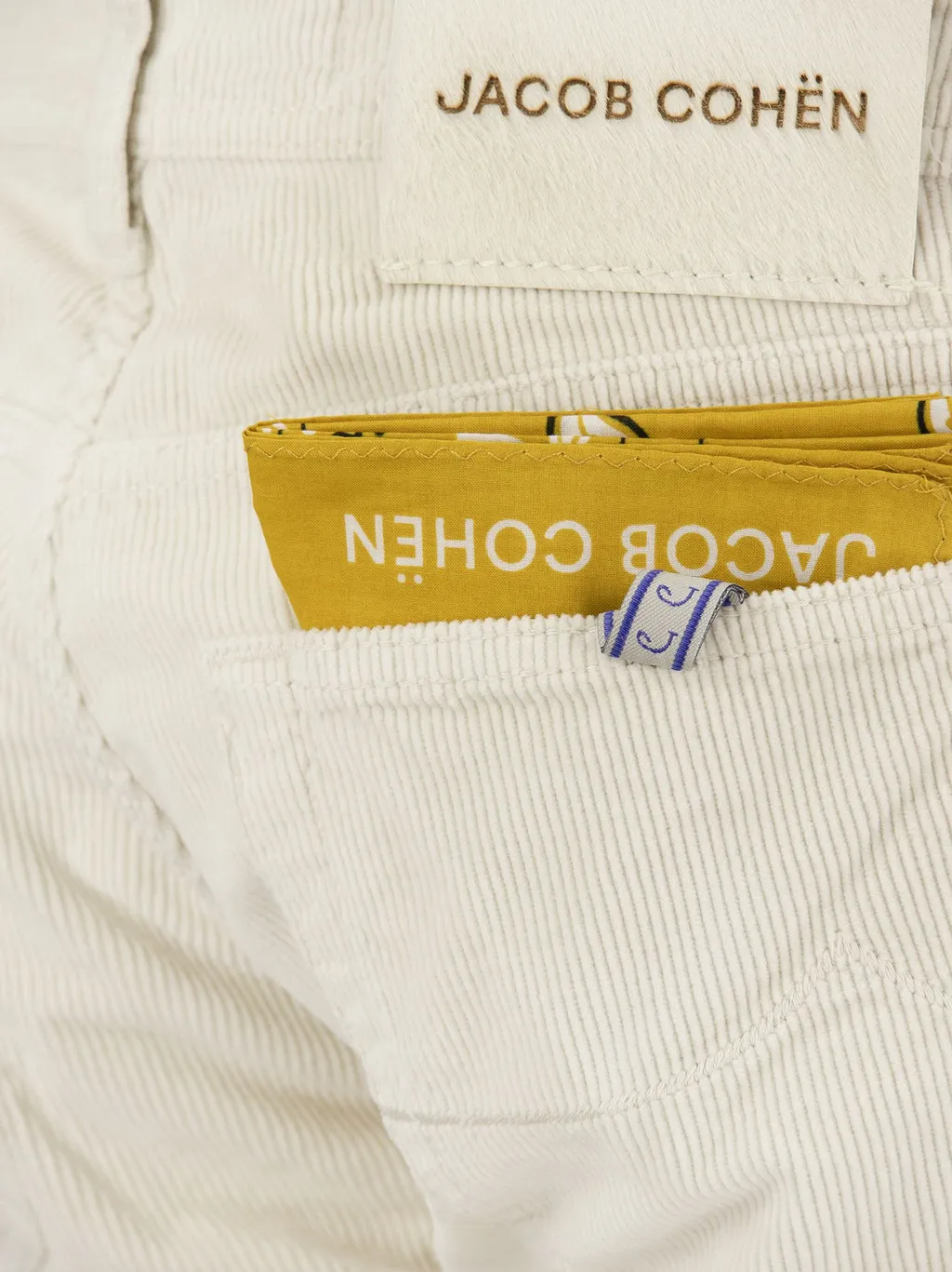 Logo Patch Low-Rise Corduroy Trousers