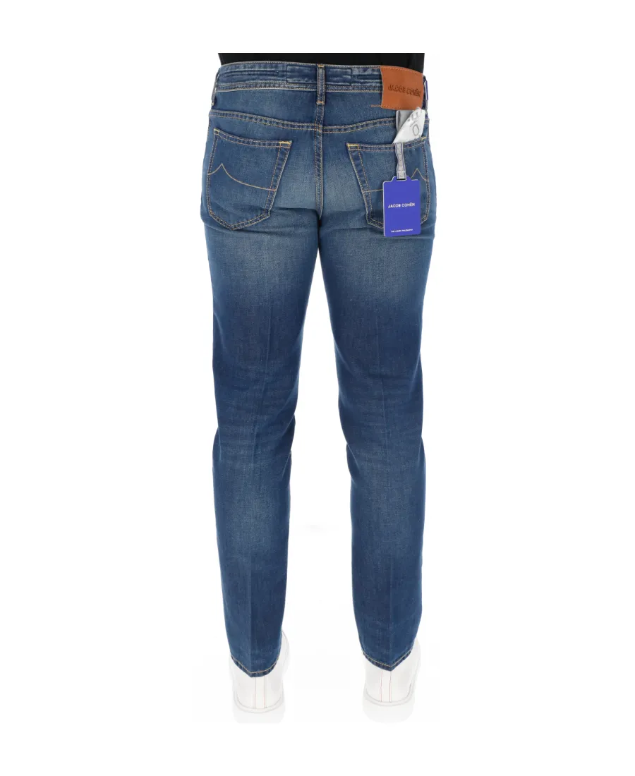 Logo-Patch Slim-Cut Jeans