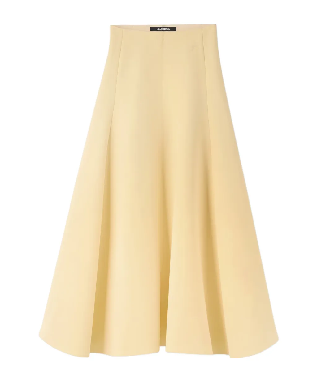 High Waist Flared Maxi Skirt