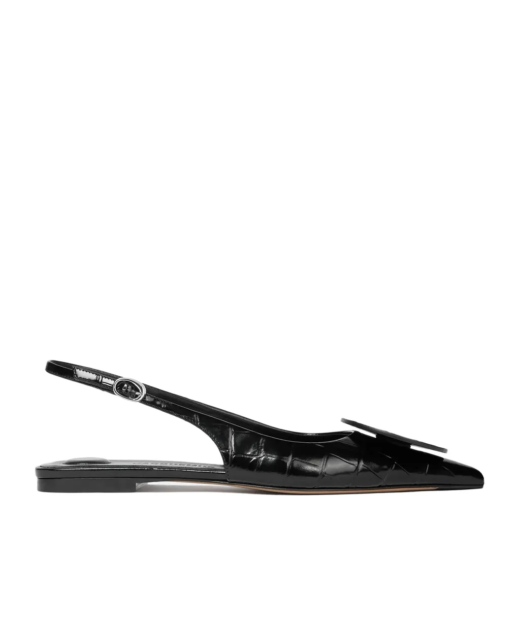 Duelo Leather Flat Pumps