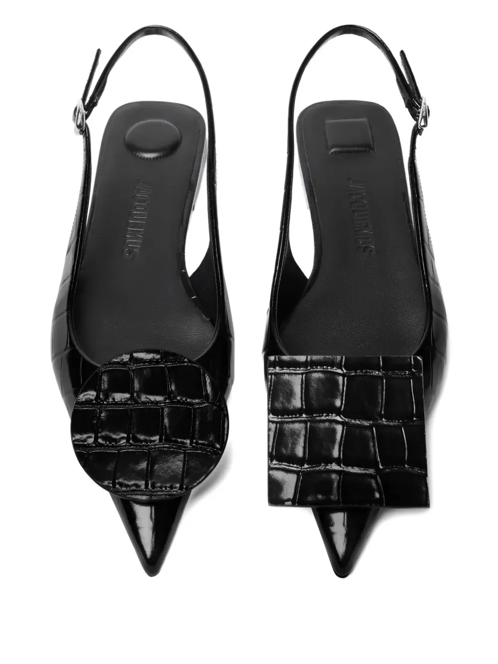 Duelo Leather Flat Pumps