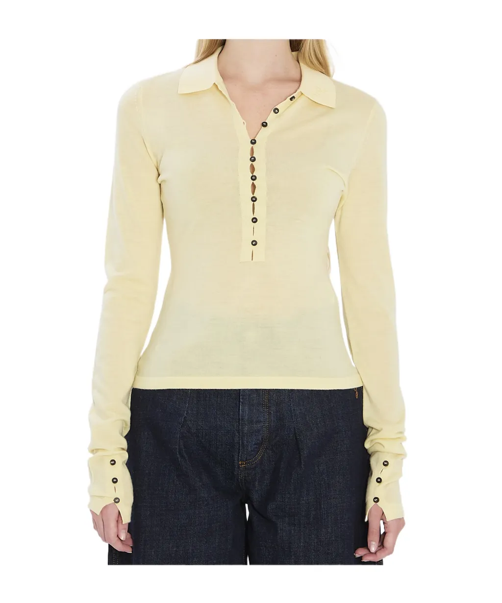 Long-Sleeved Knitted Top