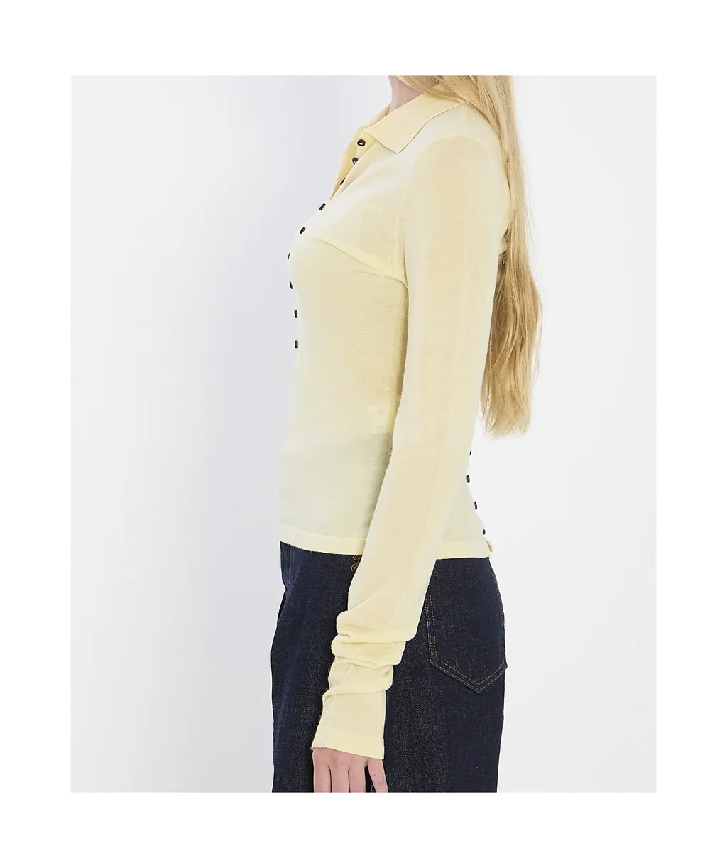 Long-Sleeved Knitted Top