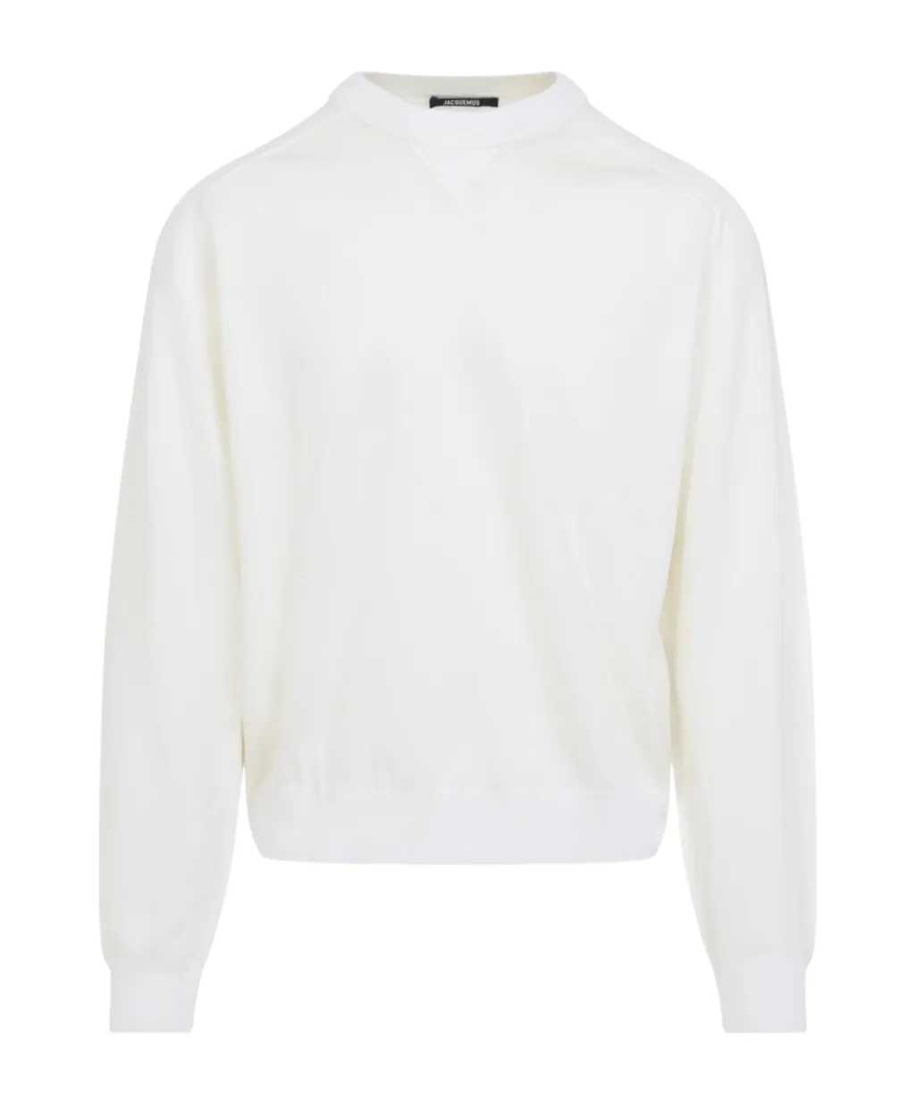 Logo Embroidered Long-Sleeved Sweater