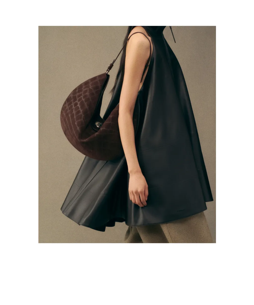 The Ovalo Logo Embossed Shoulder Bag