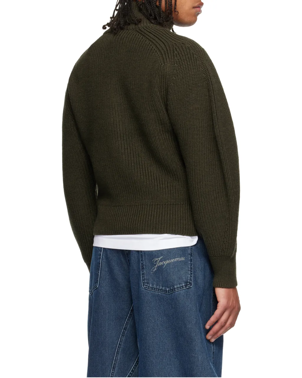 Zip-Up Knitted Cardigan