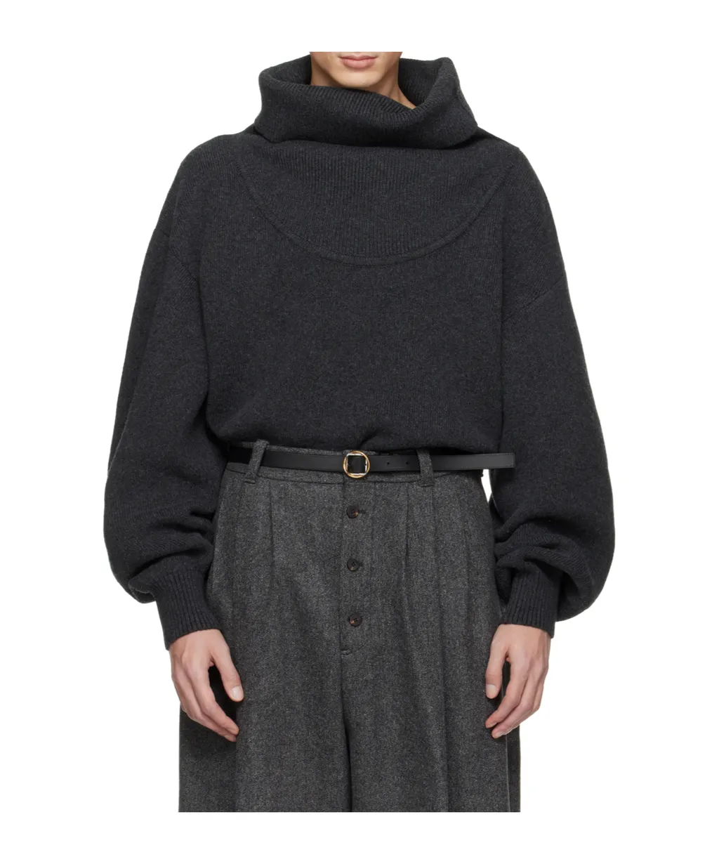 Logo-Embroidered Wool Sweater