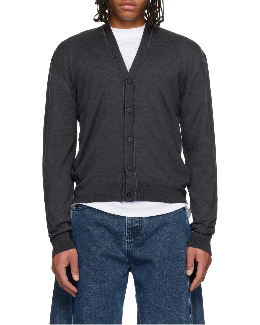 V-Neck Knitted Cardigan