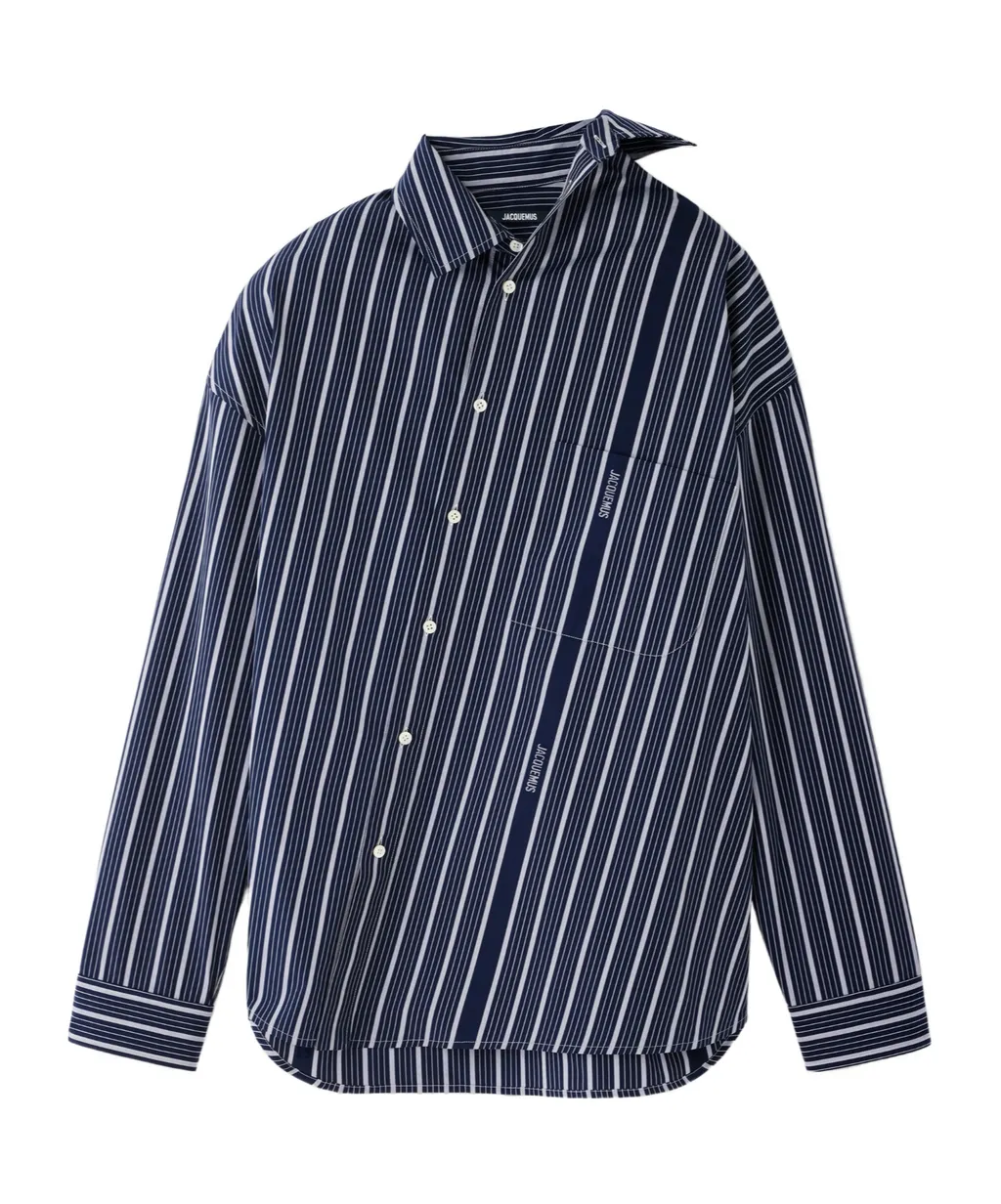 Asymmetrical Striped Shirt