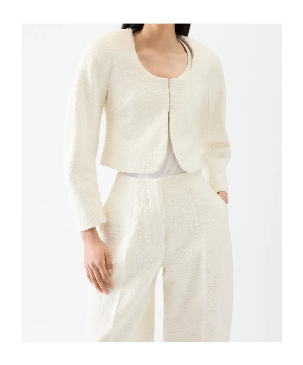 Cropped Cardigan Jacket