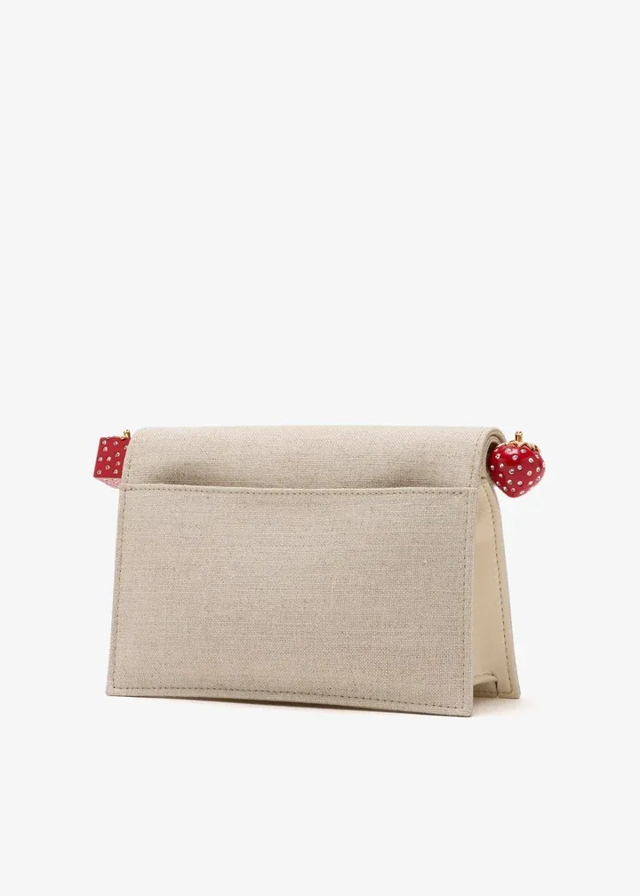 Logo Plaque Clutch Bag