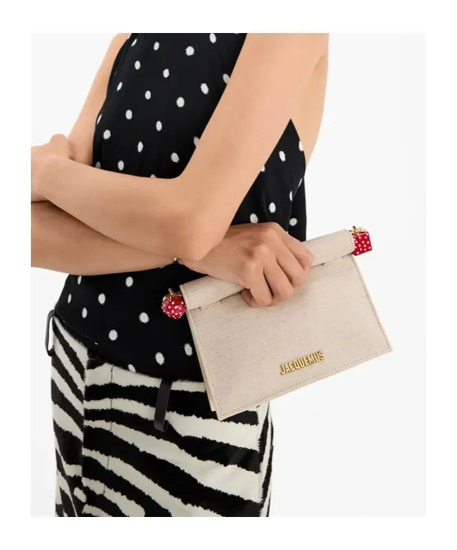 Logo Plaque Clutch Bag