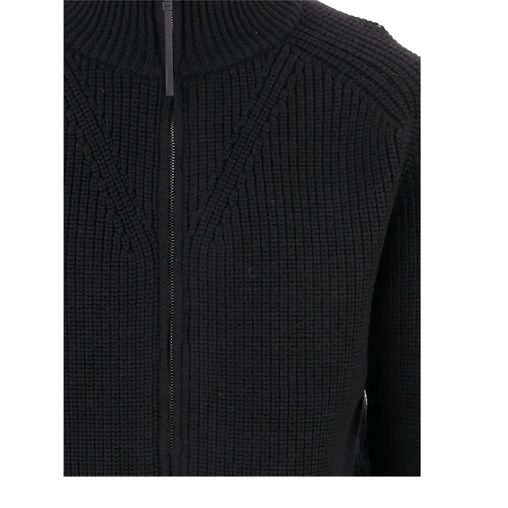 Zip-Up Knitted Cardigan