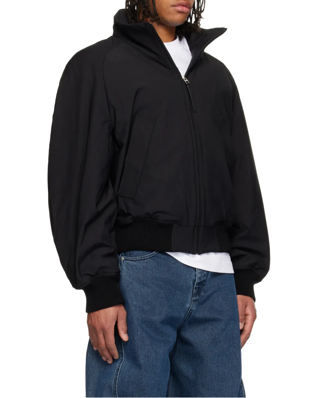 High-Neck Zipped Jacket