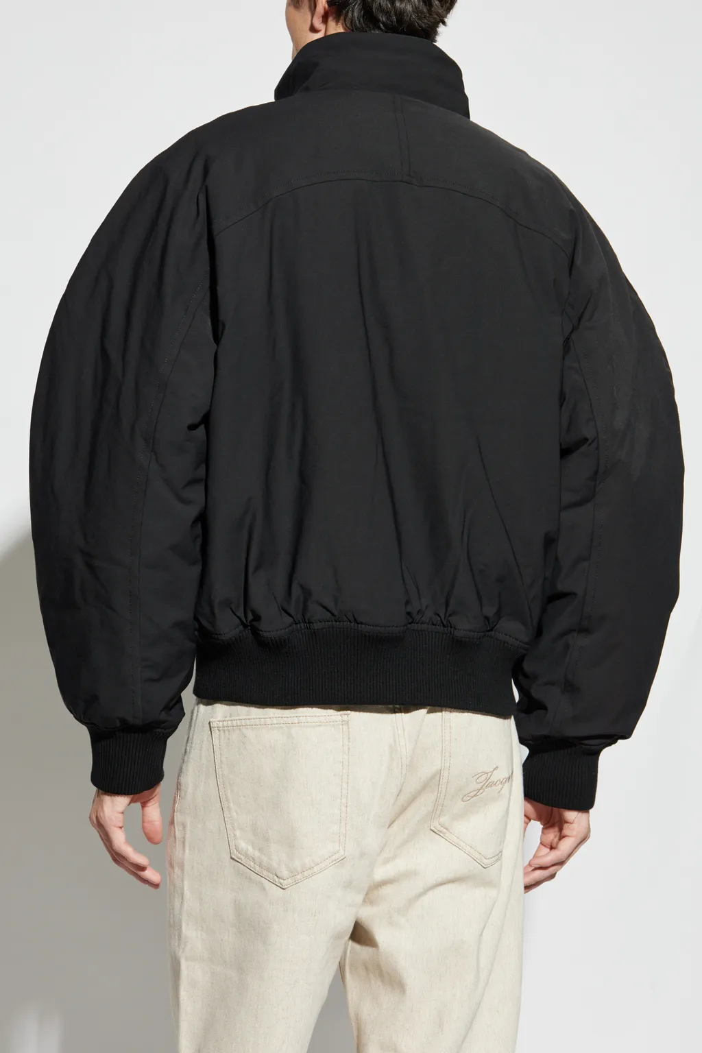 High-Neck Zipped Jacket